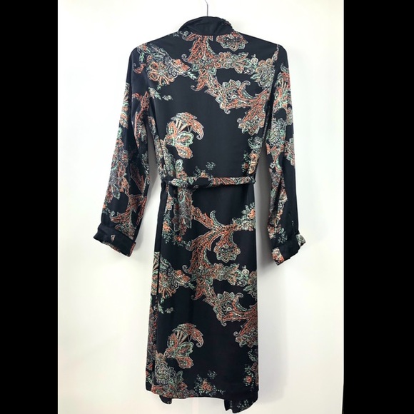 Wilfred Pilier Paisley Floral Robe w/Silk XXS - Picture 3 of 12